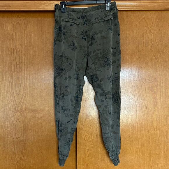 Desigual We Love Love Pleated Harem Drop Crotch Jogger Pants Size 28 Y2K Grunge - Picture 6 of 12